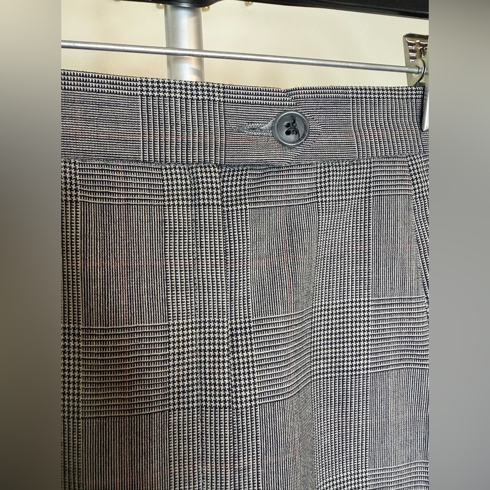 Vintage 90’s 400 Tailored Collection preppy Gray Glen Plaid wool blend skirt 0 - Picture 5 of 12